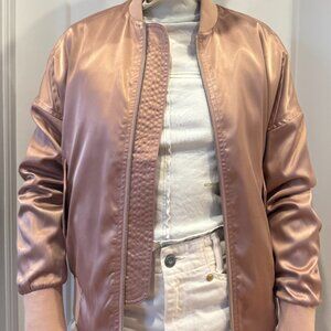 Neuw Rose Gold Bomber Jacket
